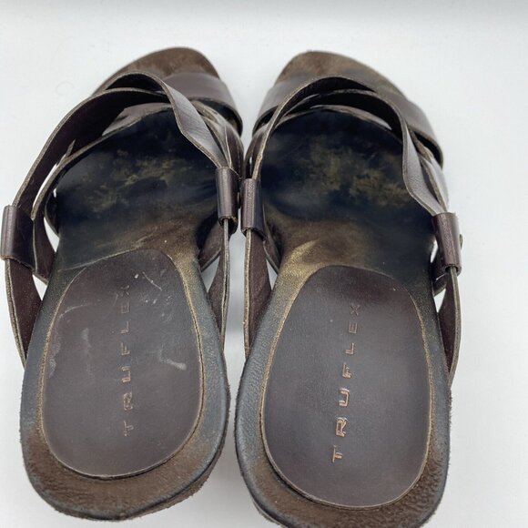 Trueflex Brown Open Toe Sandal Size 8.5 Kohls Box ID 875 - Picture 4 of 11